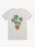 Monstera House Plant White T Shirt T Shirt Premium Print Workout Ready