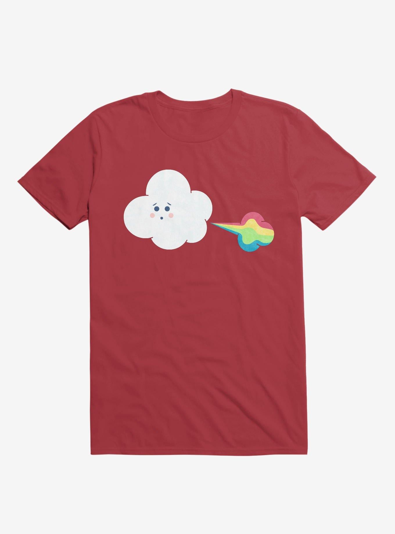 Cloud Oops Rainbow Red T Shirt T Shirt Trending US