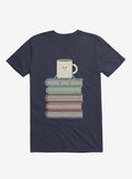 Top Of The World Cup On Books Navy Blue T Shirt T Shirt Trending US