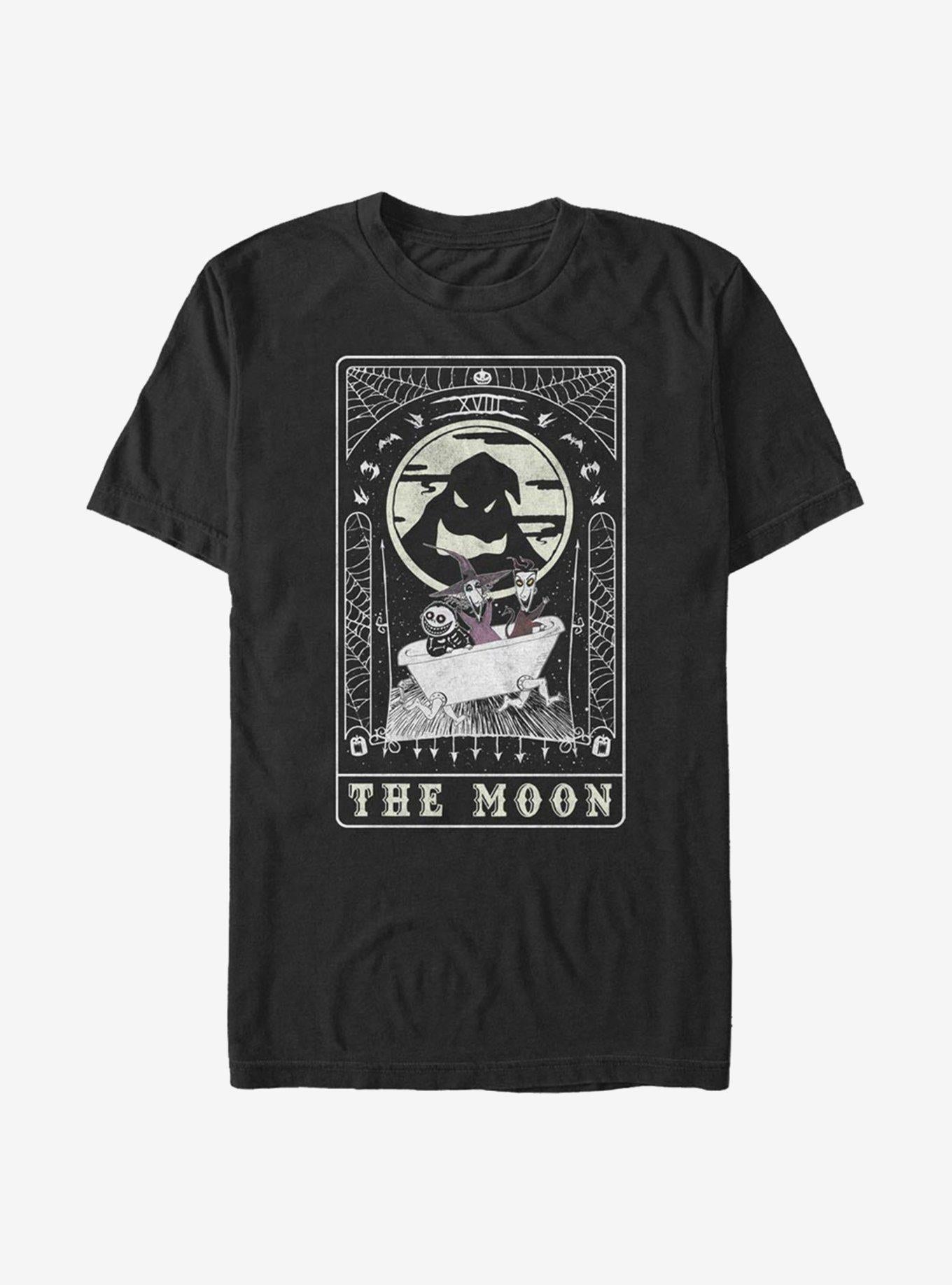 The Nightmare Before Christmas Oogie Boogie The Moon Tarot Card T-Shirt T-Shirt | Exclusive Art Design | Trending Now
