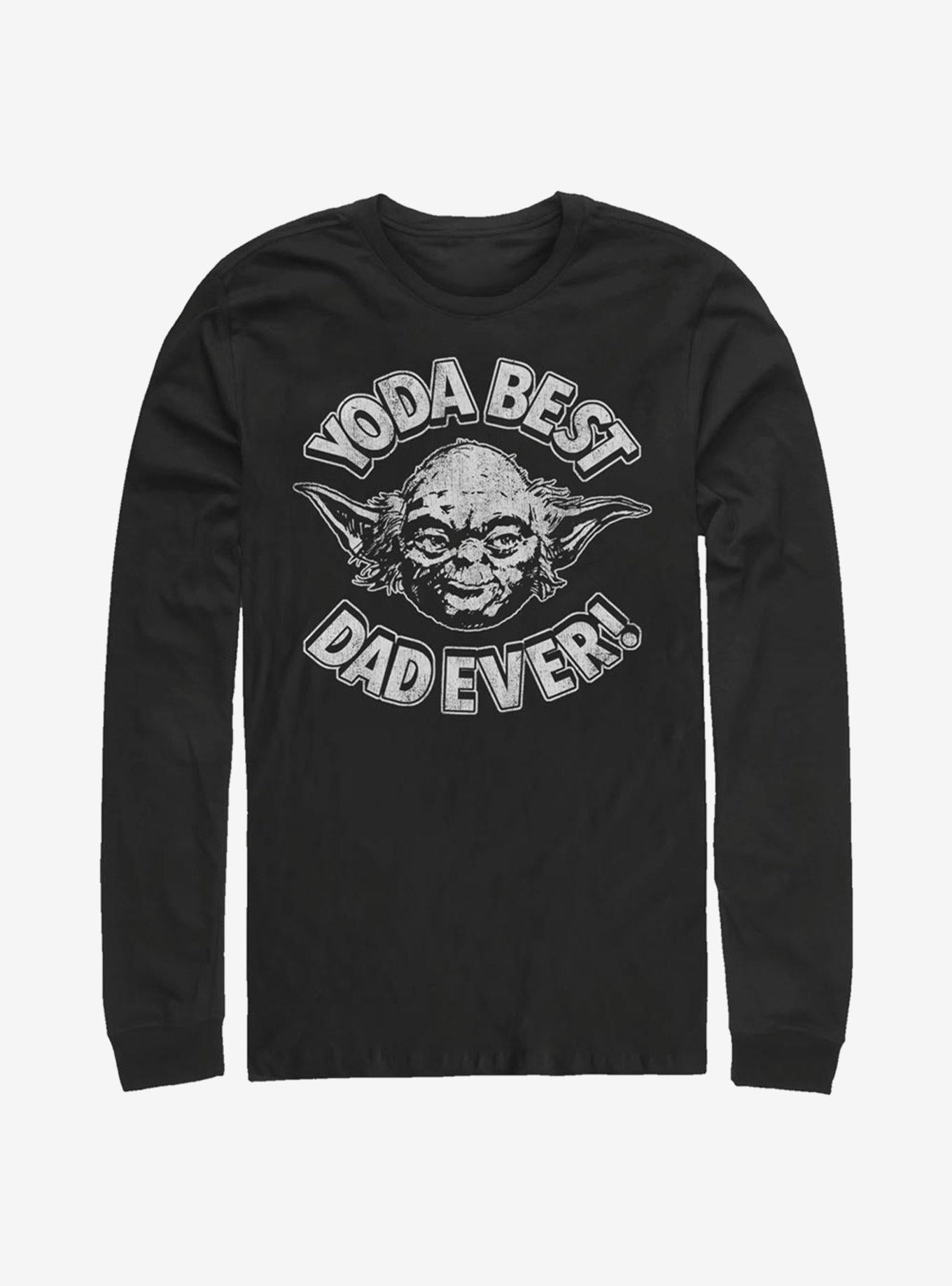Star Wars Yoda Best Dad Long-Sleeve T-Shirt | Premium Unisex T-Shirt, Trending Graphic Tee