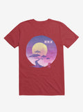 Neon Bonsai Wave Red T Shirt T Shirt Trending US