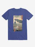 Dinosaurs Jurassic Ukiyo e Royal Blue T Shirt T Shirt Viral TikTok Gift Ready