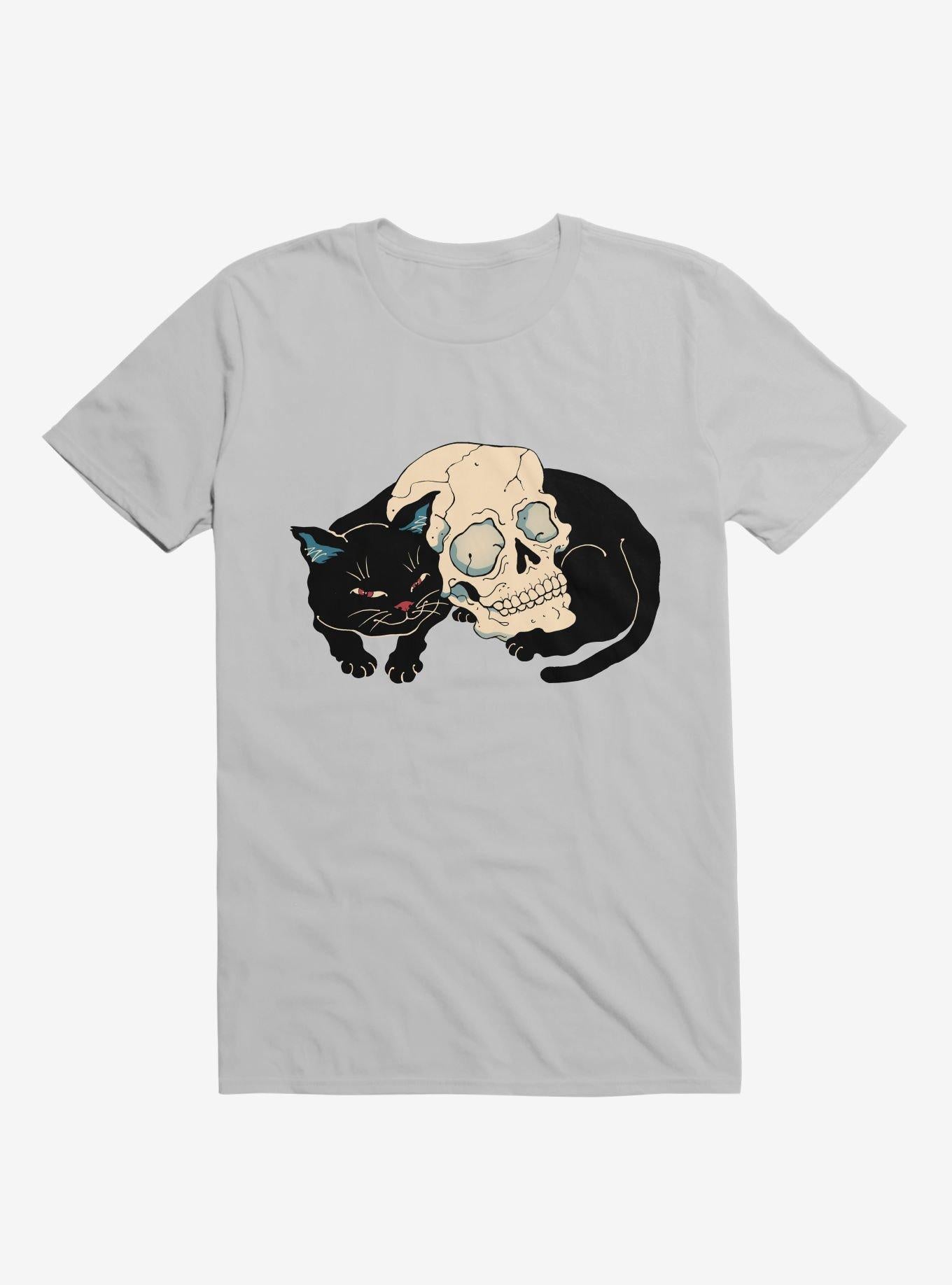 Cat Neko Skull Ice Grey T Shirt T Shirt Premium Print Gift Ready