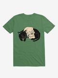 Cat Neko Skull Kelly Green T Shirt T Shirt Comfort Fit Daily Wear