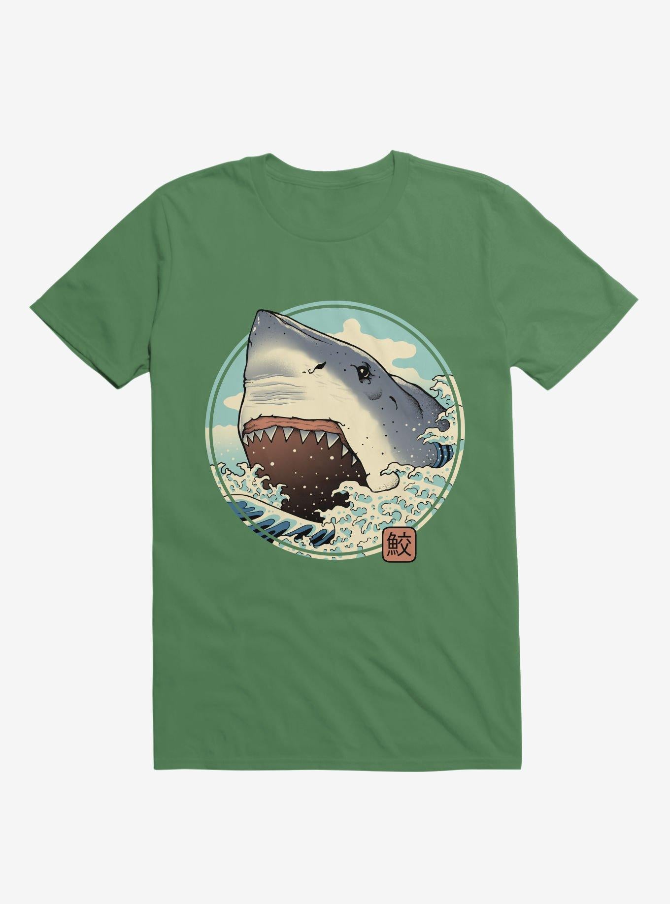 Shark Attack Kelly Green T Shirt T Shirt High Search Demand Gift Ready
