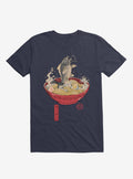 Fish Ramen Navy Blue T Shirt T Shirt Trending US