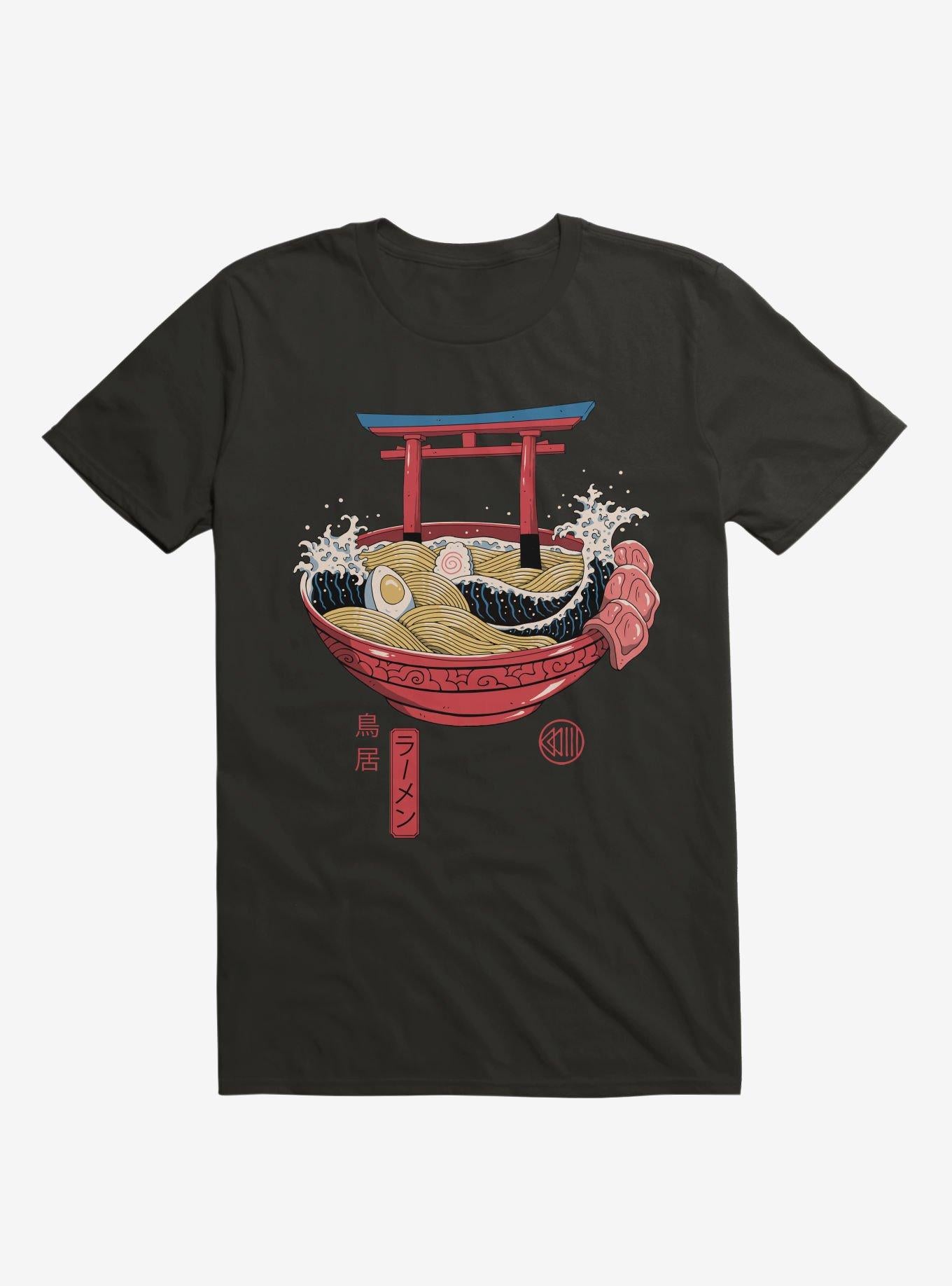Sacred Ramen Ocean Black T Shirt T Shirt Trending US