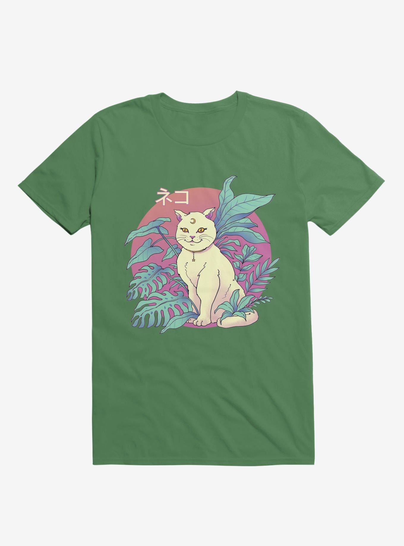 Leaves Vapor Cat Kelly Green T Shirt T Shirt Streetwear Style Hot Right Now