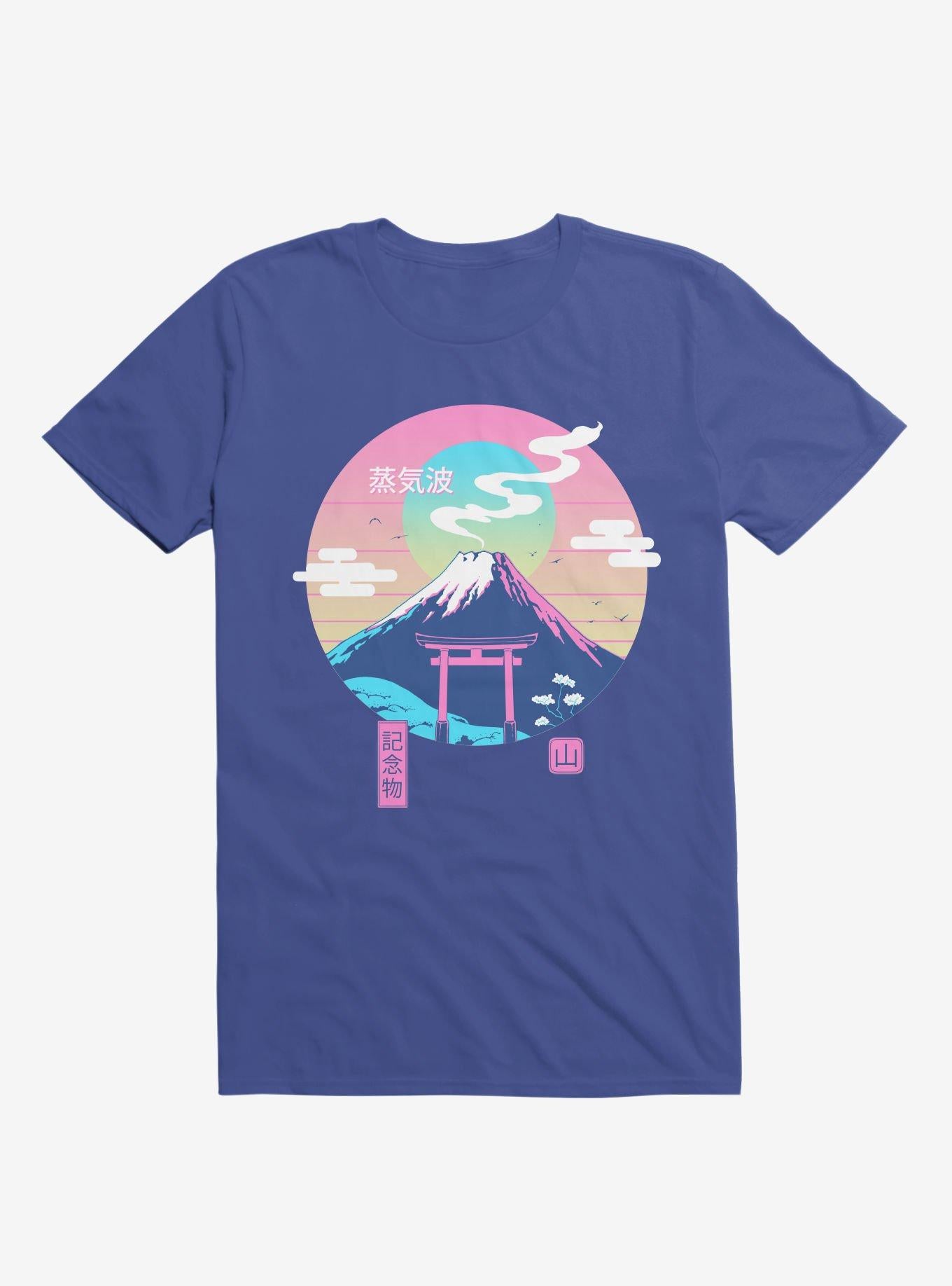Fuji Wave Royal Blue T Shirt T Shirt Trending US Workout Ready
