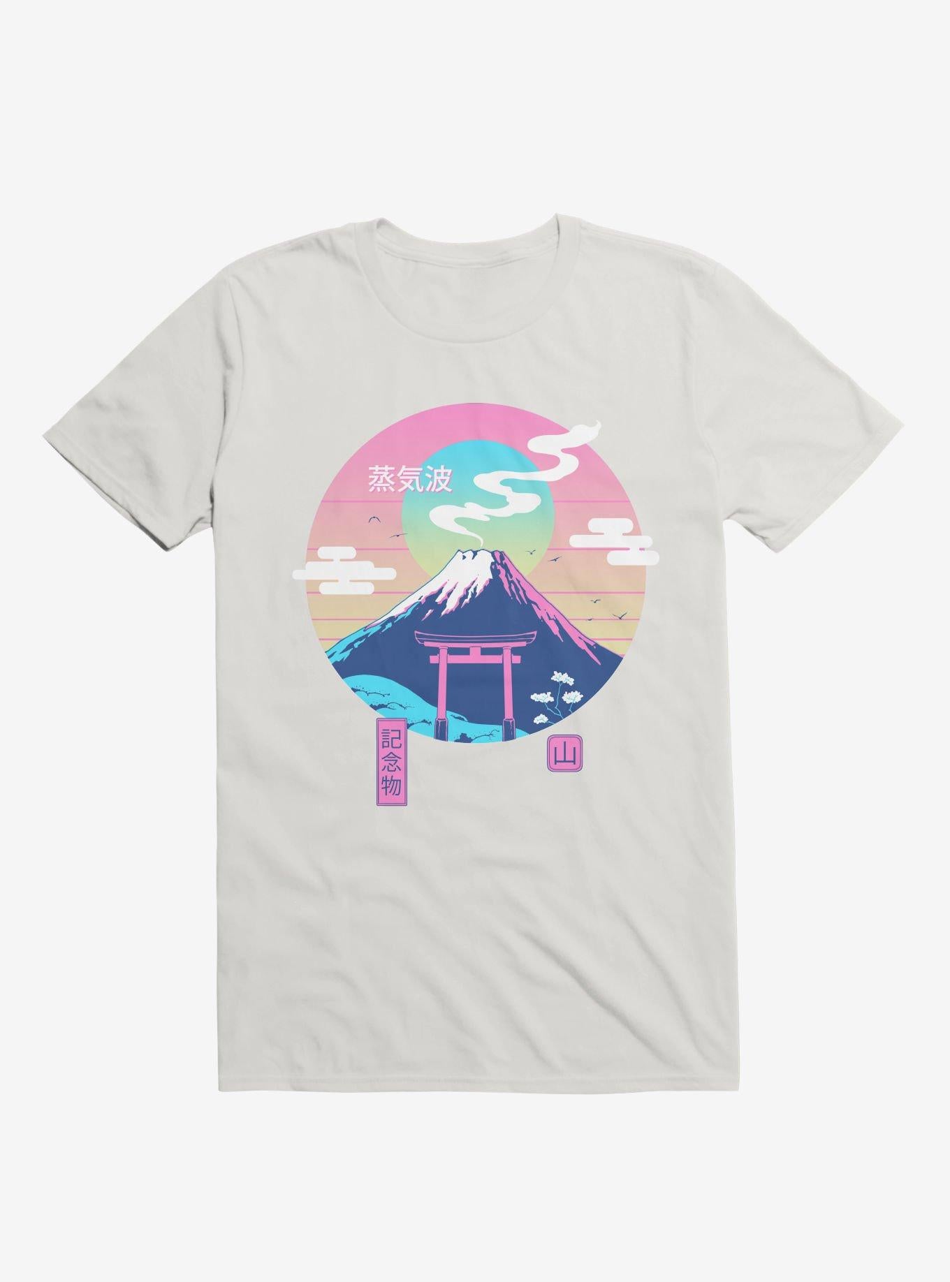 Fuji Wave White T Shirt T Shirt Viral TikTok Workout Ready