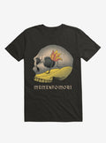 Memento Mori Flower Skull Black T Shirt T Shirt Comfort Fit Hot Right Now