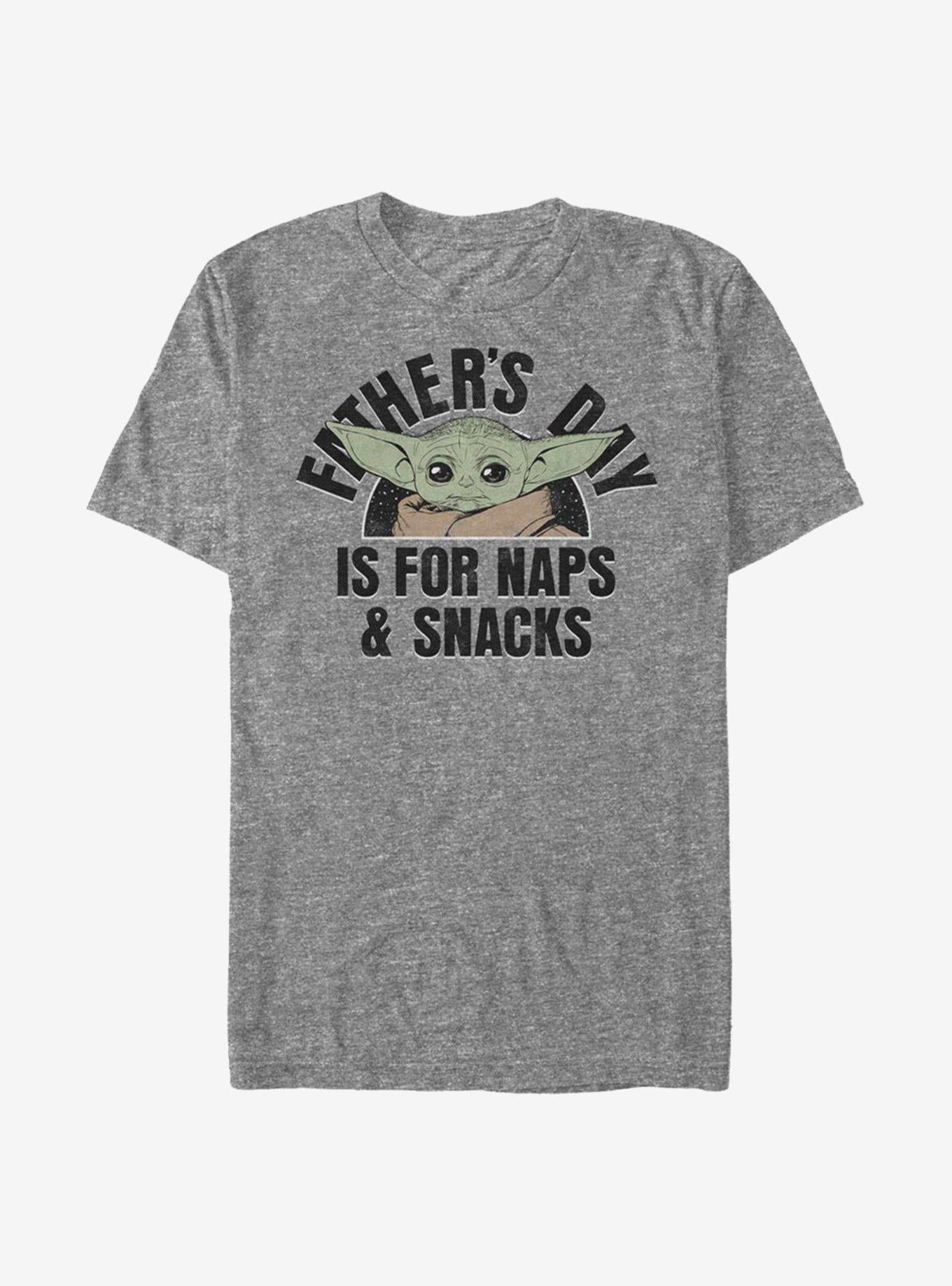 Star Wars The Mandalorian The Child Naps And Snacks T-Shirt | Premium Unisex T-Shirt, Trending Graphic Tee