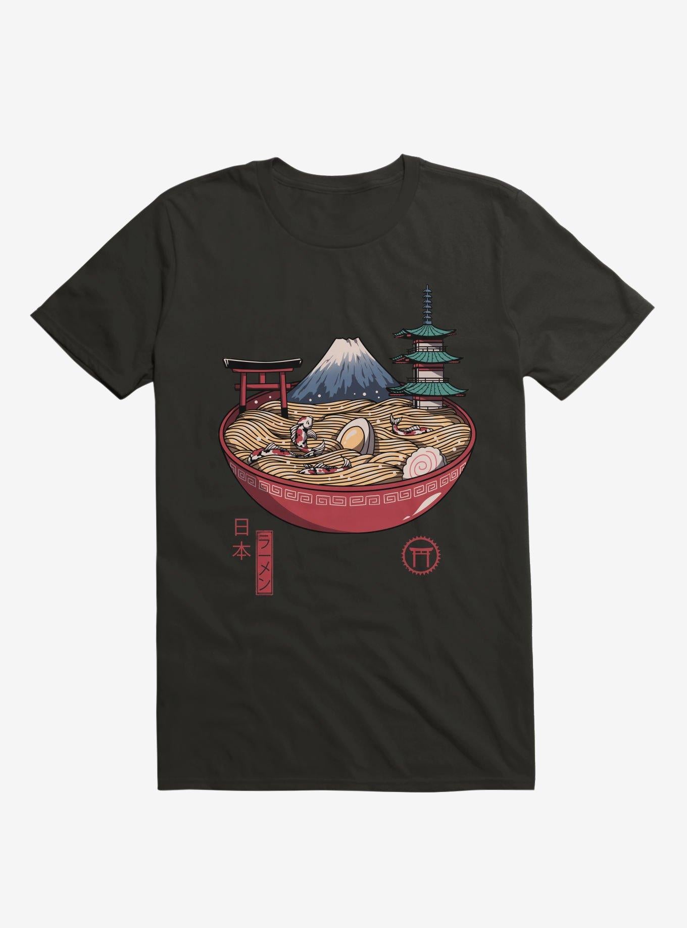 A Japanese Ramen Black T Shirt T Shirt Gym Lifestyle Best Seller Look