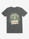 Free Virus Hugs Charcoal Grey T Shirt T Shirt Trending US