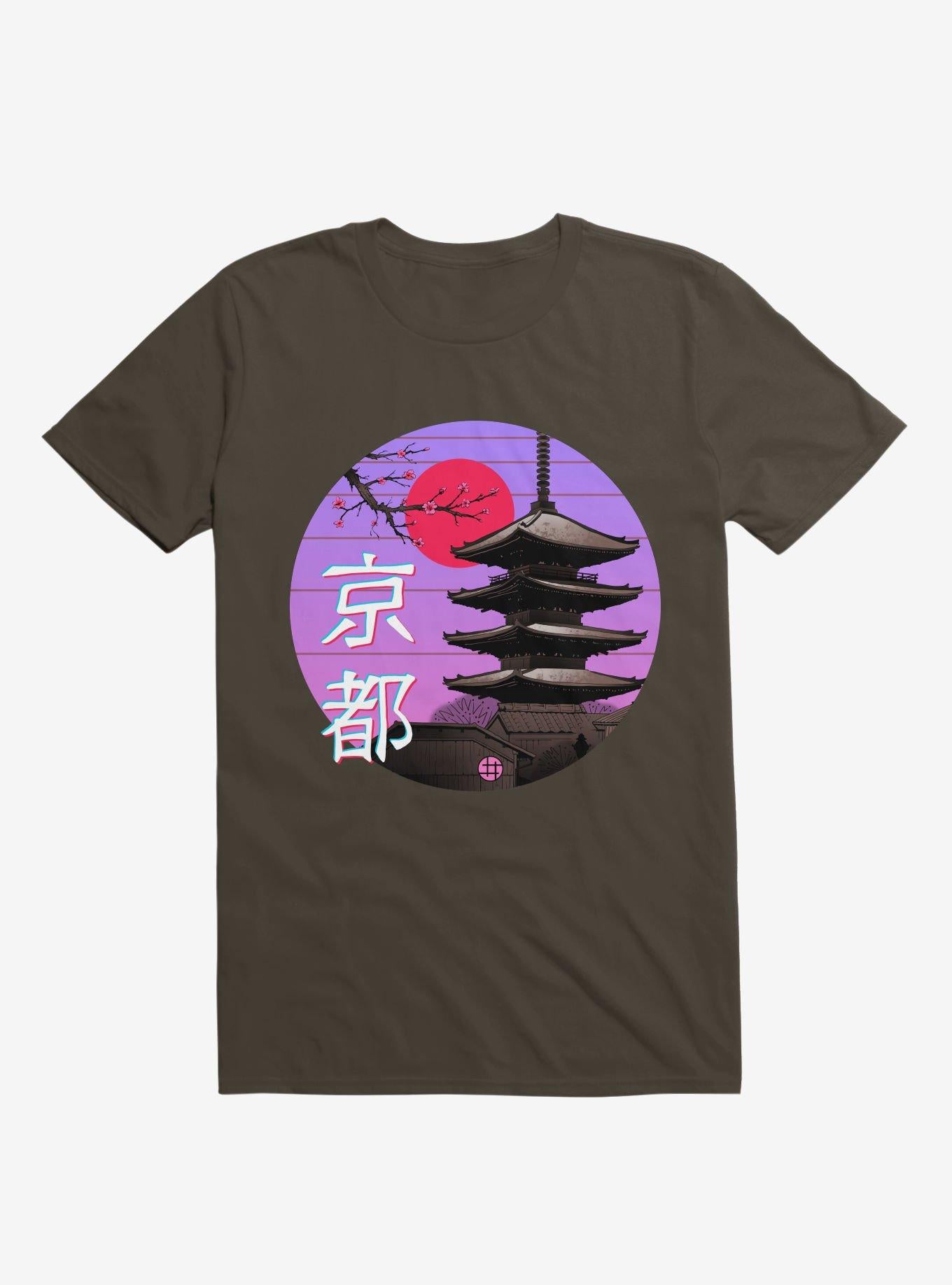 Kyoto Wave Brown T Shirt T Shirt Premium Print Hot Right Now