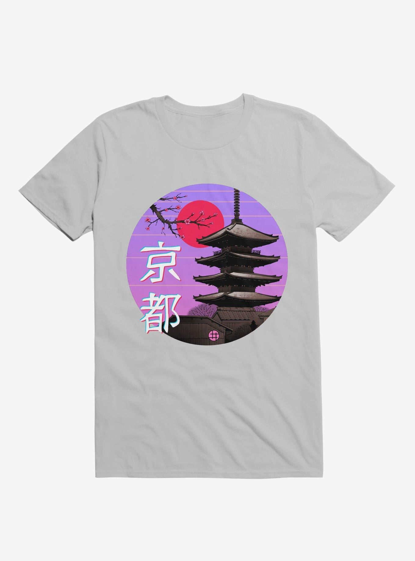 Kyoto Wave Ice Grey T Shirt T Shirt Comfort Fit Gift Ready