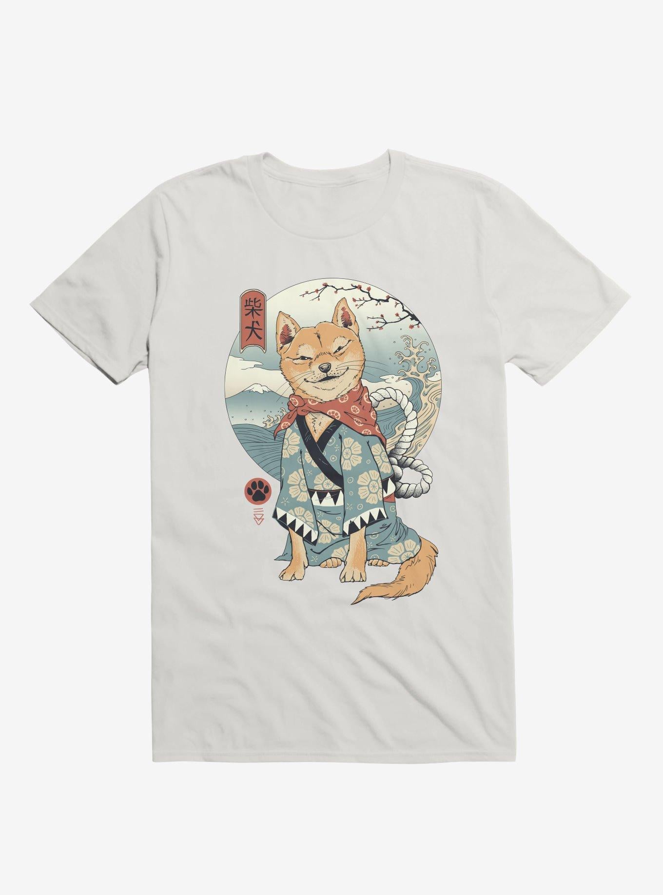 Shiba Inu White T Shirt T Shirt Streetwear Style Daily Wear