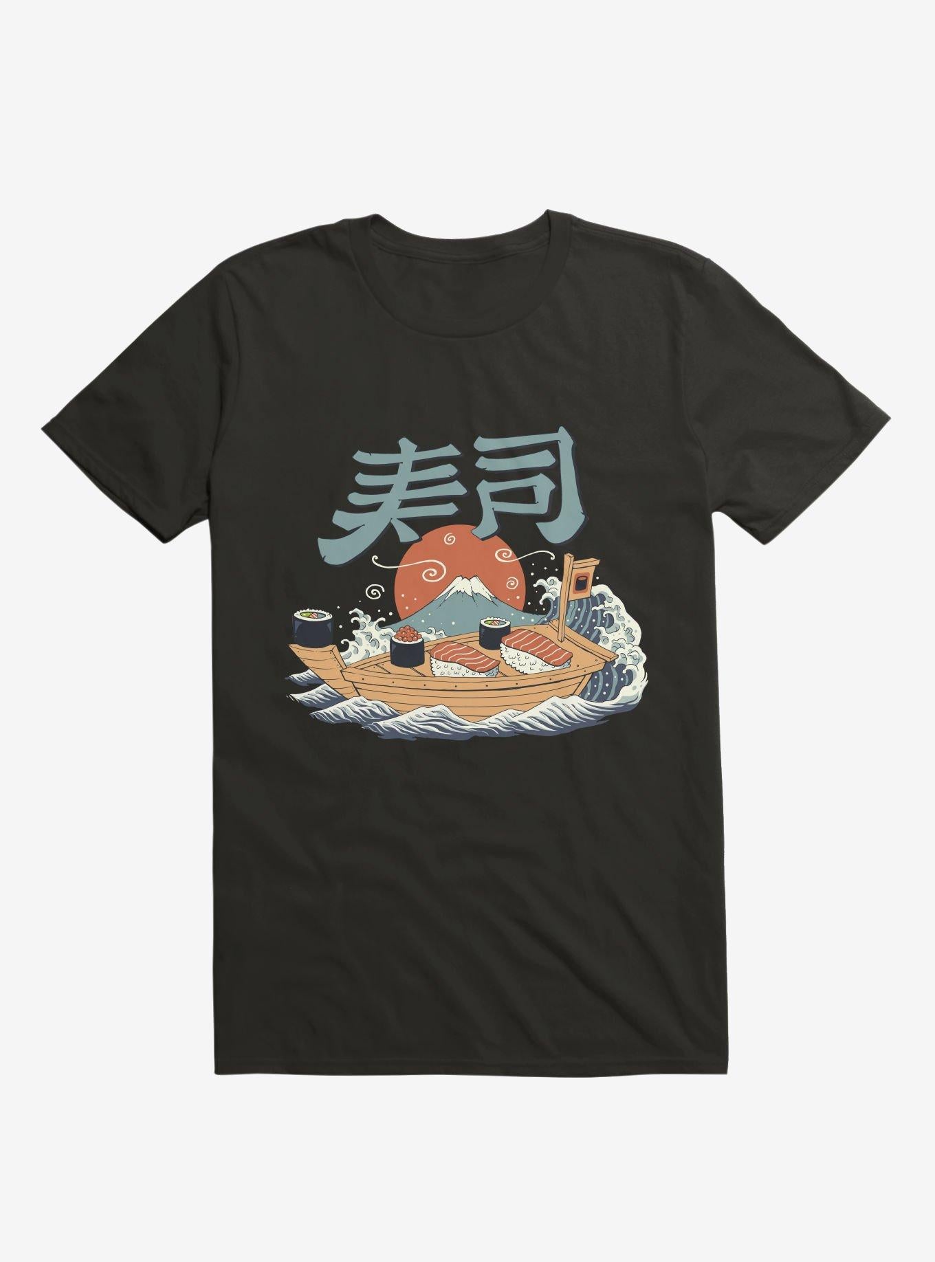 Sushi Pop Boat Black T Shirt T Shirt Trending US