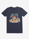 Sushi Pop Boat Navy Blue T Shirt T Shirt Gym Lifestyle Hot Right Now