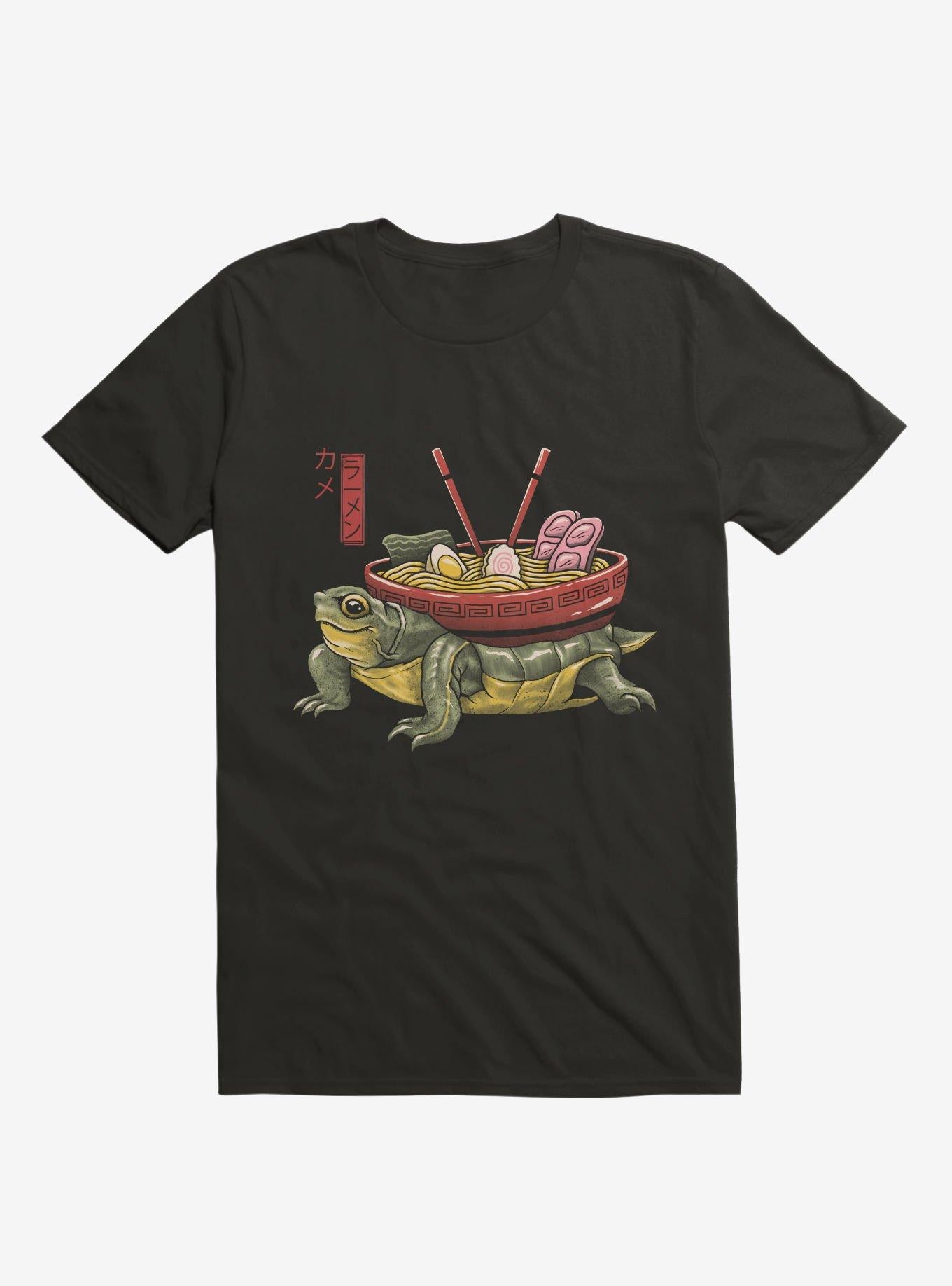 Turtle Kame Ramen Black T Shirt T Shirt High Search Demand Daily Wear
