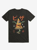 Yokai Pizza Black T Shirt T Shirt Comfort Fit Daily Wear