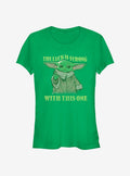 Star Wars The Mandalorian The Child Strong In The Luck Girls T-Shirt | Premium Unisex T-Shirt, Trending Graphic Tee
