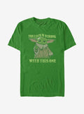 Star Wars The Mandalorian The Child Strong In The Luck T-Shirt | Premium Unisex T-Shirt, Trending Graphic Tee