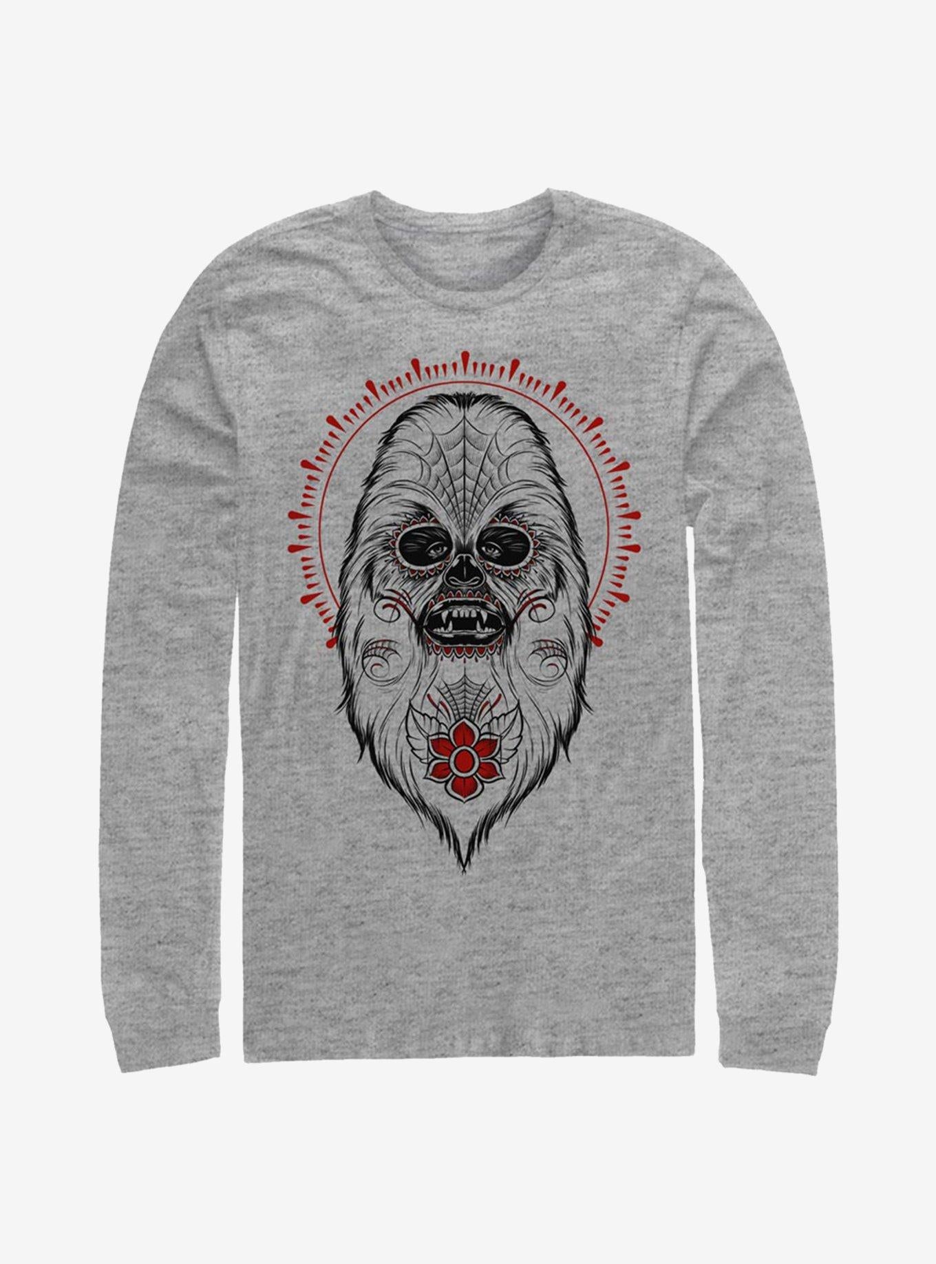 Star Wars Day Of The Dead Chewbacca Long-Sleeve T-Shirt | Premium Unisex T-Shirt, Trending Graphic Tee