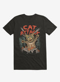 Cat Attack Black T Shirt T Shirt High Search Demand Daily Wear