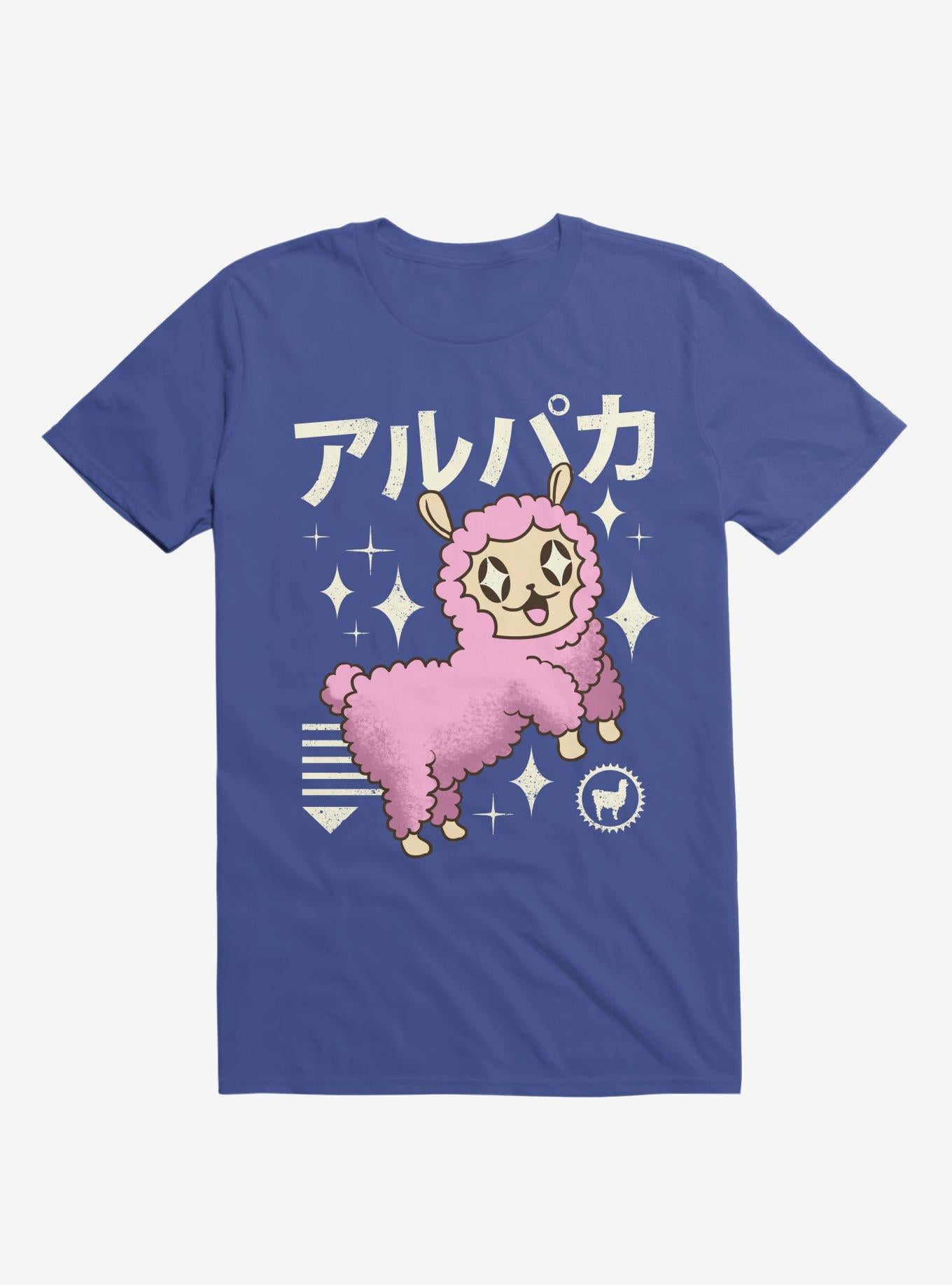 Kawaii Alpaca Royal Blue T Shirt T Shirt Trending US