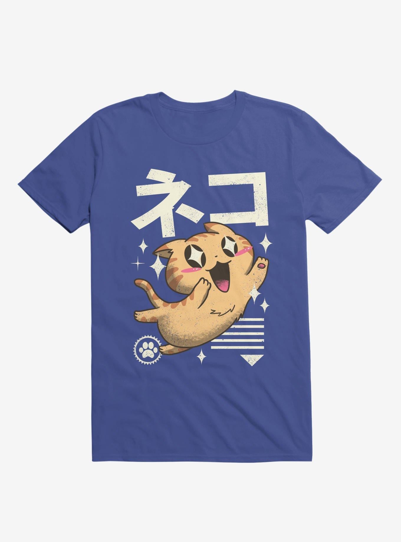 Kawaii Feline Royal Blue T Shirt T Shirt Trending US