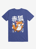 Kawaii Fox Royal Blue T Shirt T Shirt Trending US
