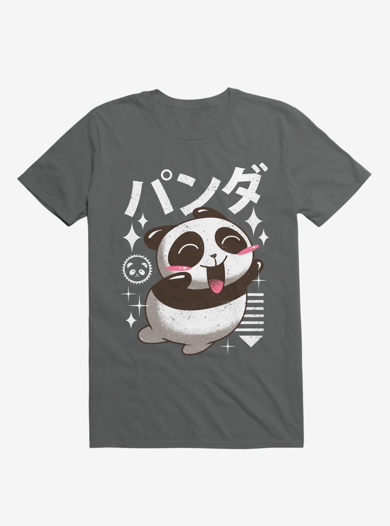 Kawaii Panda Charcoal Grey T Shirt T Shirt Trending US