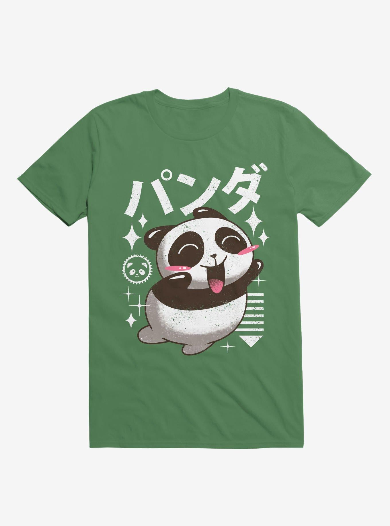 Kawaii Panda Kelly Green T Shirt T Shirt High Search Demand Workout Ready