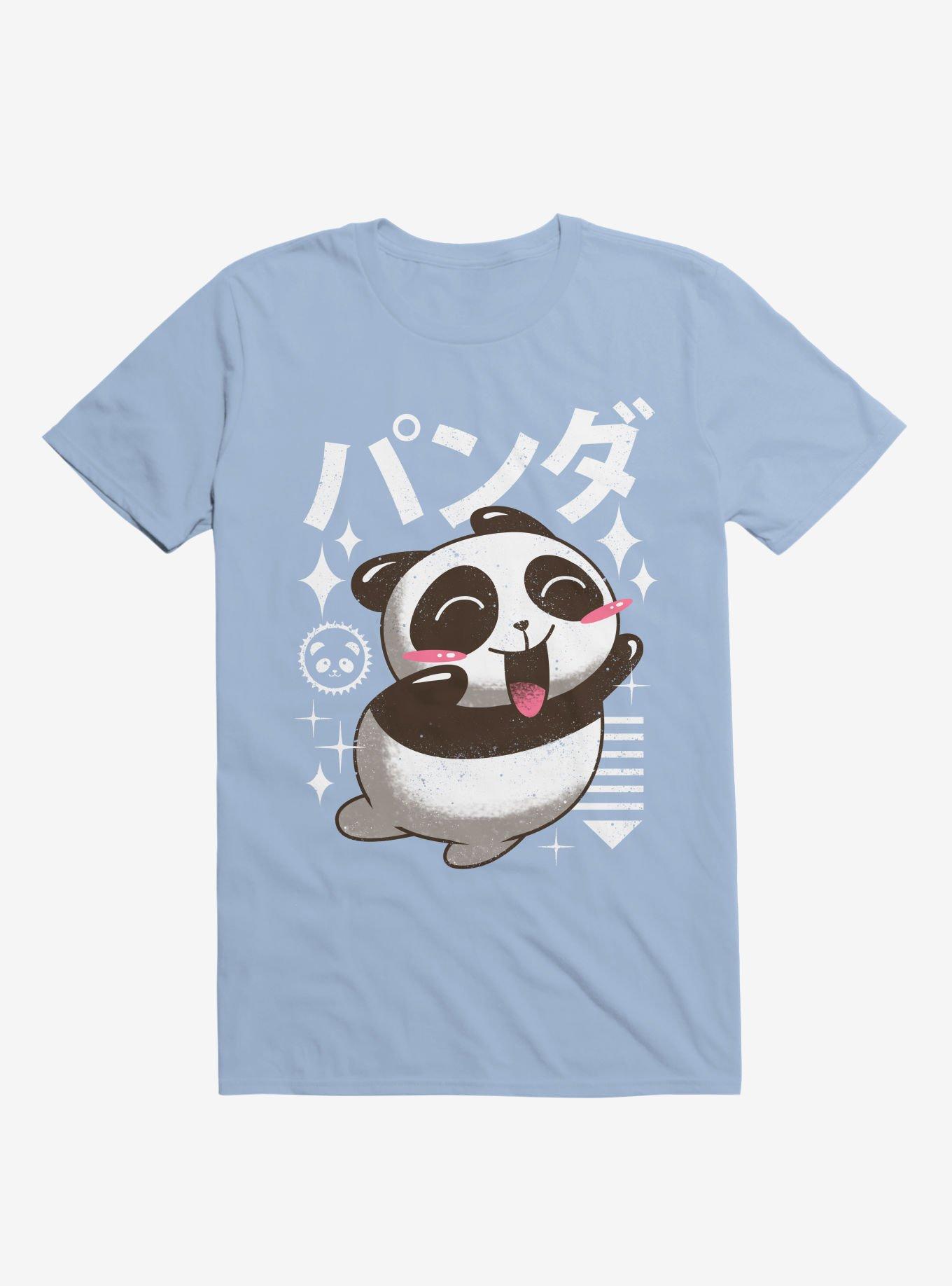 Kawaii Panda Light Blue T Shirt T Shirt Trending US