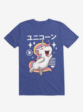 Kawaii Unicorn Royal Blue T Shirt T Shirt Trending US
