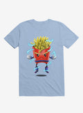 Saiyan Fries Light Blue T Shirt T Shirt Viral TikTok Workout Ready