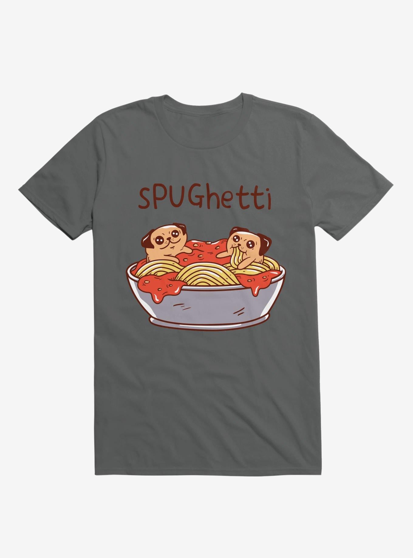 Spughetti Spaghetti Pugs Charcoal Grey T Shirt T Shirt Trending US
