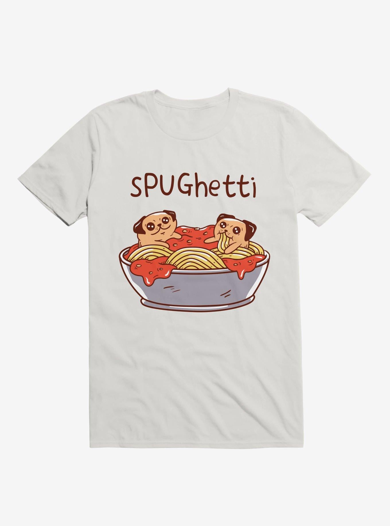Spughetti Spaghetti Pugs White T Shirt T Shirt High Search Demand Best Seller Look
