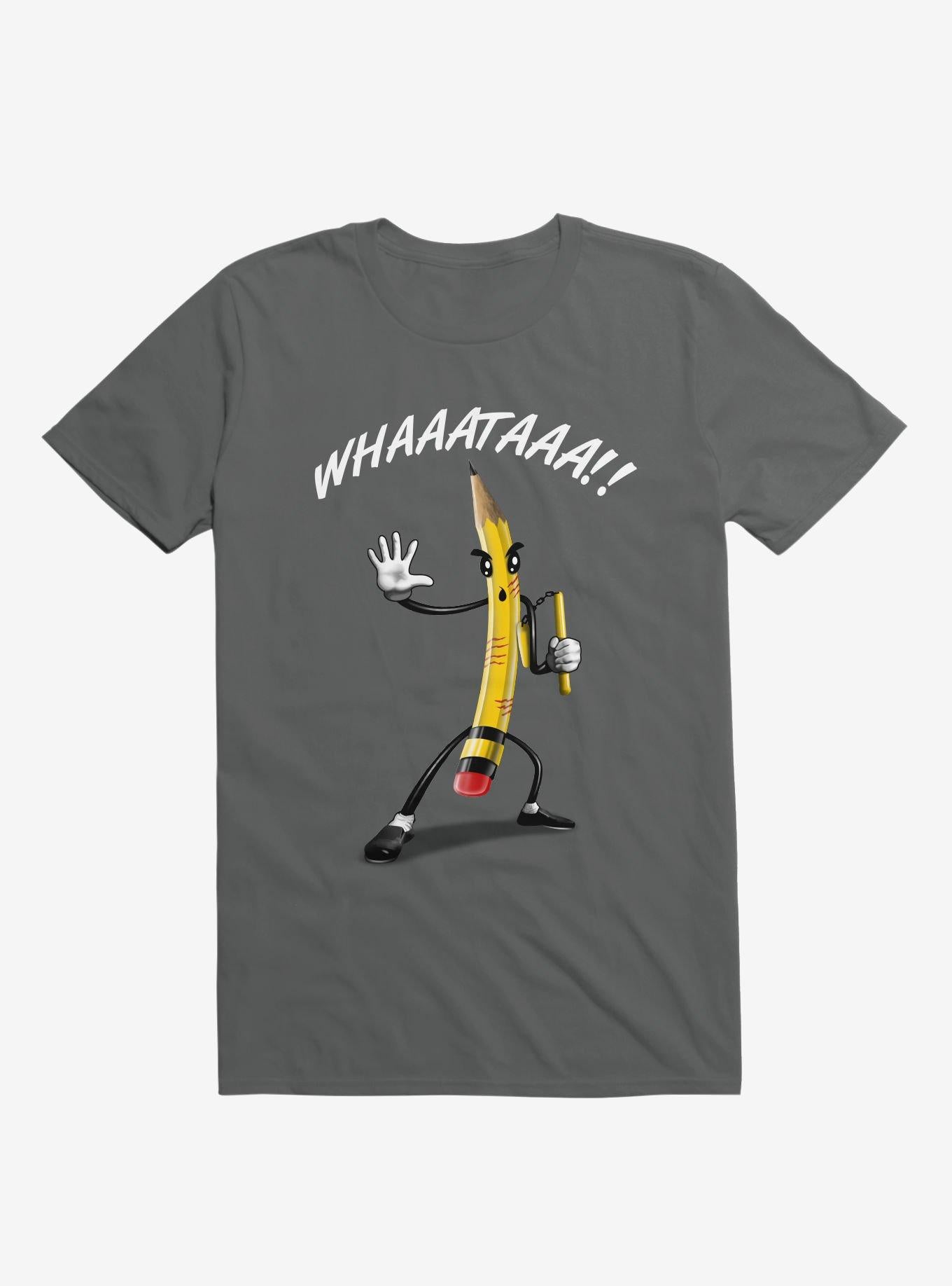 Whaaataaa Pencil Charcoal Grey T Shirt T Shirt Trending US