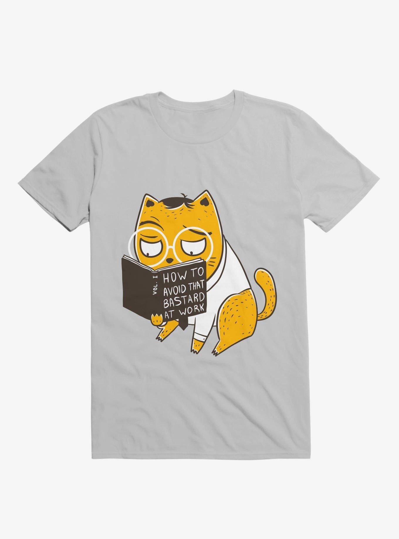 Avoid That Bastard At Work Cat Ice Grey T Shirt T Shirt Premium Print Gift Ready