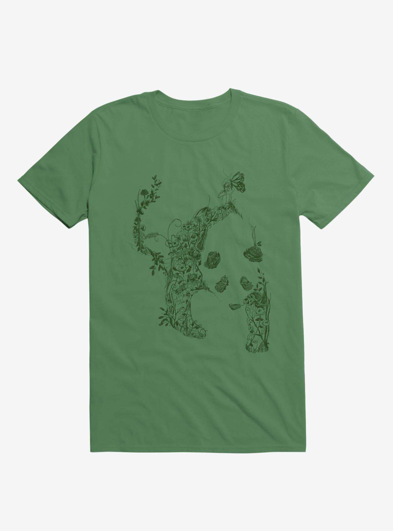 Sketch Of Nature Panda Kelly Green T Shirt T Shirt Premium Print Gift Ready