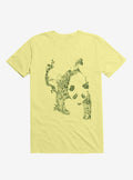 Sketch Of Nature Panda Corn Silk Yellow T Shirt T Shirt Trending US