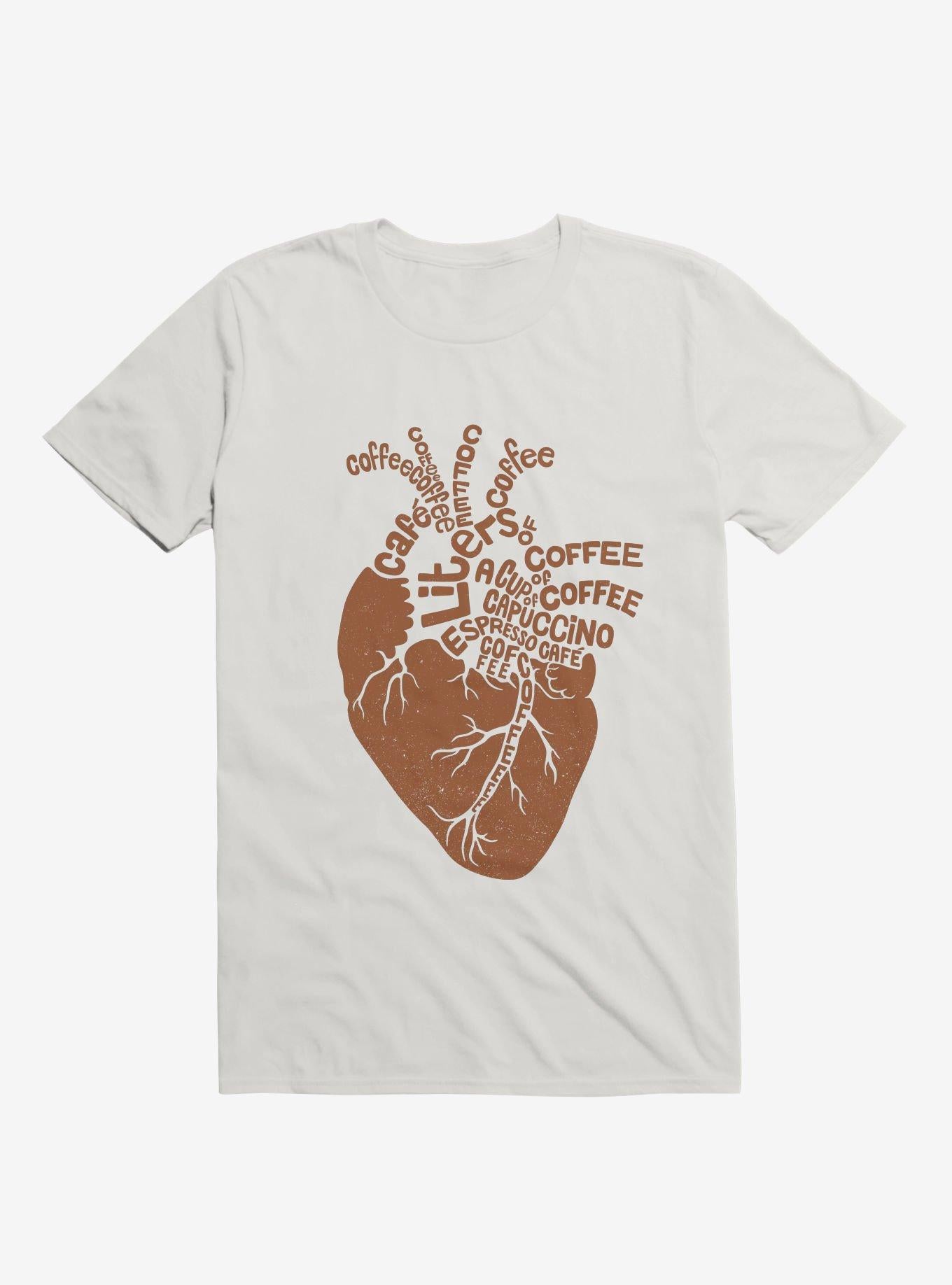 Coffee Lover Heart T Shirt T Shirt High Search Demand Best Seller Look