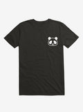 Panda Black And White Minimalist Pictogram White T Shirt T Shirt Trending US