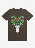 Blooming Deer II Brown T Shirt T Shirt Trending US