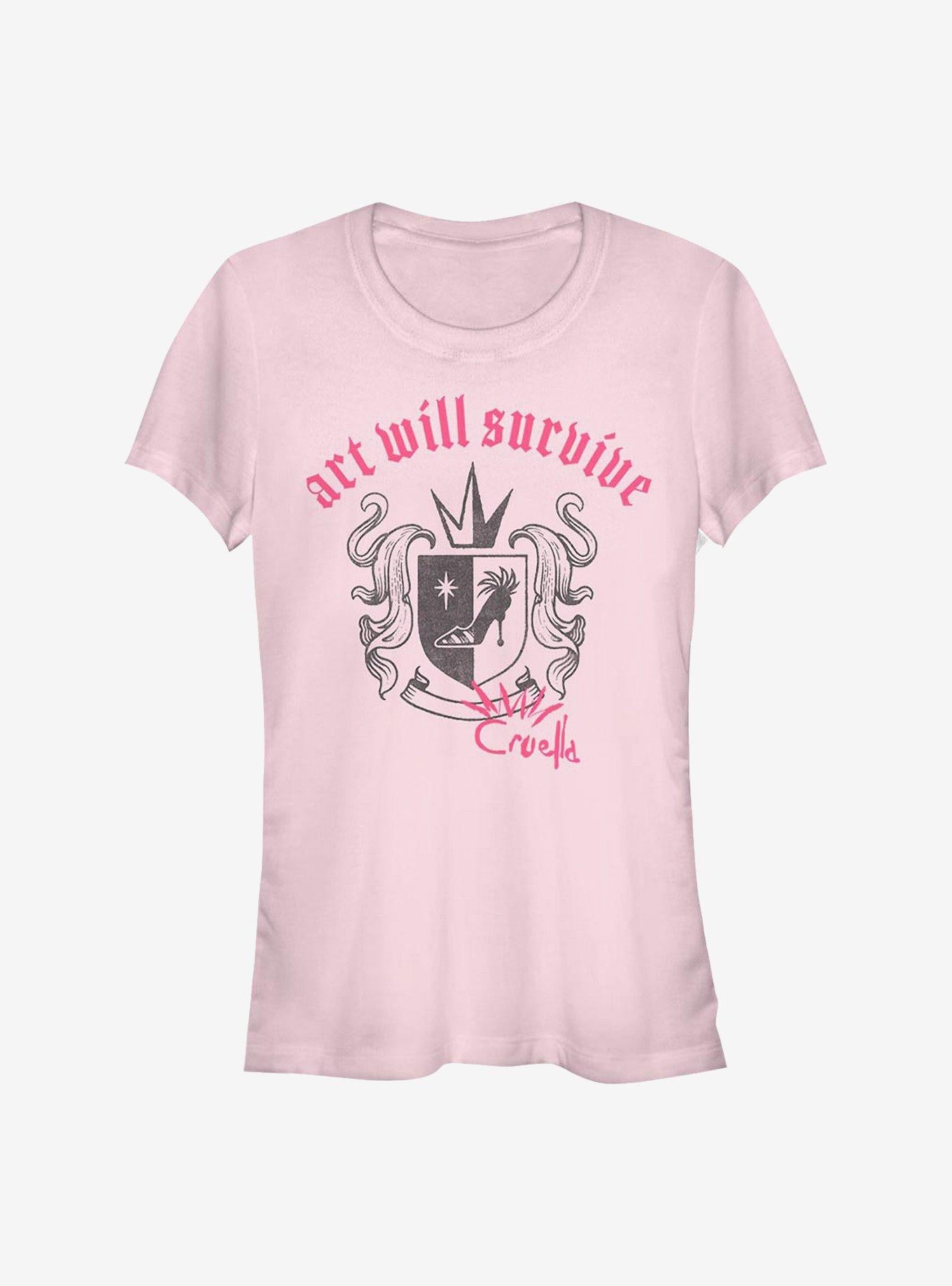 Disney Cruella Art Will Survive Punk Girls T Shirt T Shirt Viral TikTok Workout Ready