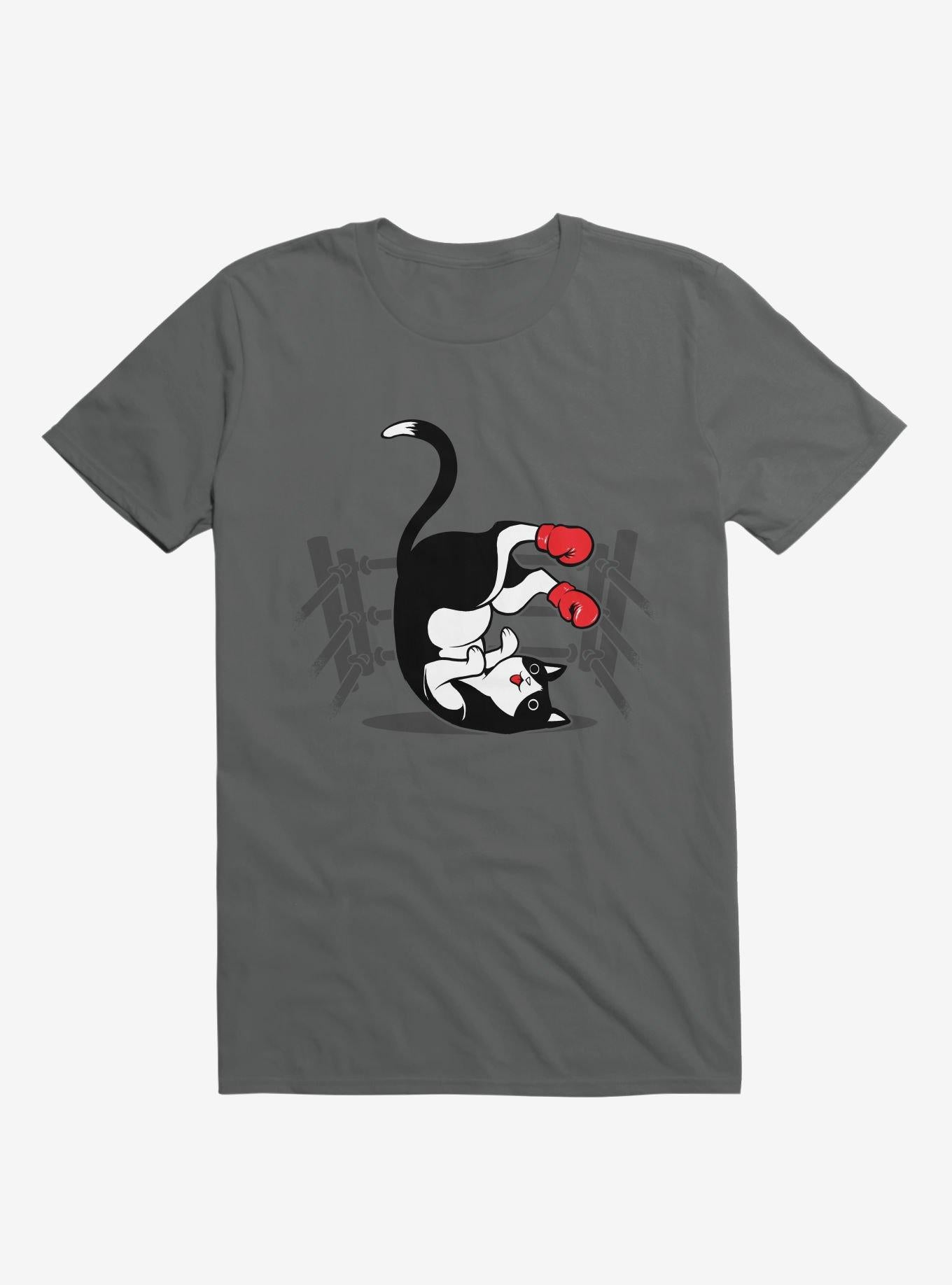Boxer Cat Charcoal Grey T Shirt T Shirt Trending US