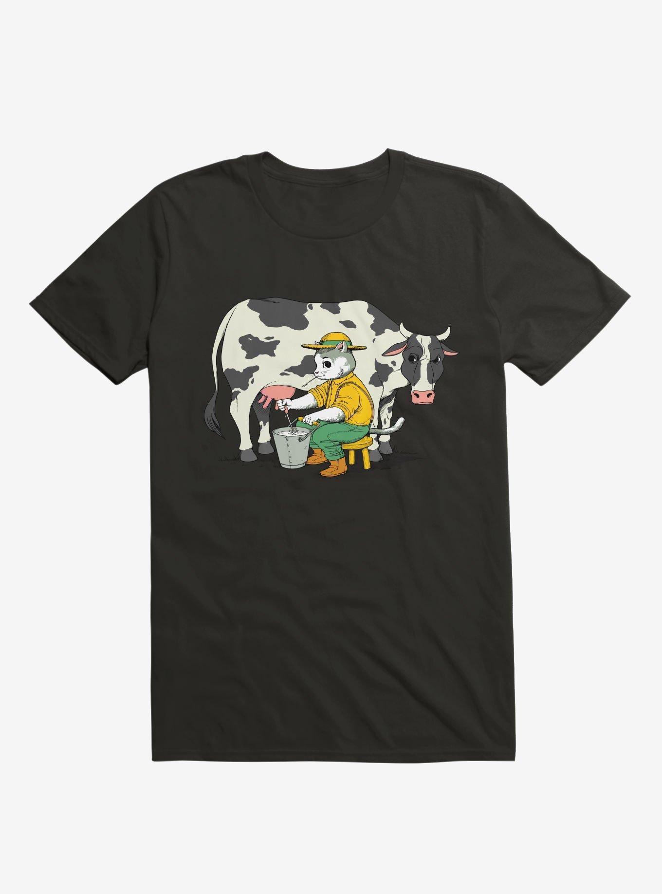 Cat Farmer Black T Shirt T Shirt Trending US Workout Ready